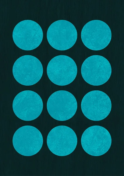 Καλλιτεχνικά Κυκλικά Ευθυγραμμισμένες Μπάλες Όπως Κύτταρα Άτομα Επιστήμη Αφηρημένη Τέχνη — Φωτογραφία Αρχείου