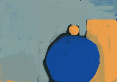 Barışçıl dışavurumculuk ve soyut çevre ve dengeli dışavurumculuk, karışık medya konsepti, dışavurumculuk ve dışavurumculuk. Güçlü renkte estetik resim. Poster için resim