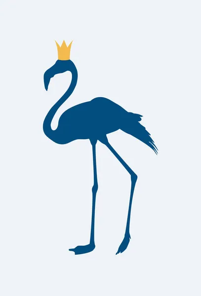Grappige Flamingo Geïsoleerd Wit Minimaal Concept Dierenposter Esthetisch Kunstwerk Met — Stockfoto