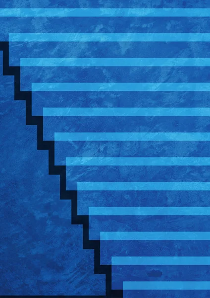 Elegante Escala Linha Abstrata Azul Ciência Digital Futurista Arte Abstrata — Fotografia de Stock