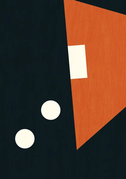 Tranquil Poster Art Neoplasticism Inspired Art Piet Mondrian Trendy Modern — Stock Photo, Image