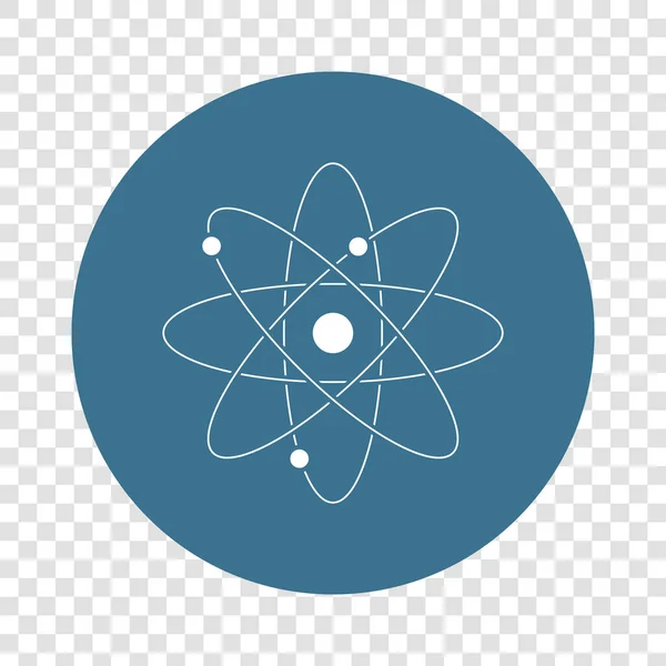 Artistic Atom Symbol Logo Flat Design Content Art Flat Color — Stock Vector