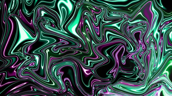 Stimulating Psychedelic Color Curves Wave Neon Effect Design Technology Art — Stock Photo, Image