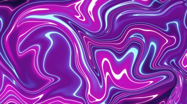 Yanardöner holografik uyarma, dalga, kıvrımlar ve sıvı, 3D tasarım. Arkaplan, belirgin bir renk. Kitap, kapak ve baskı için gelecek tasarımı