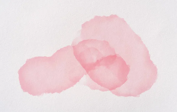 Acuarela Rosa Simple Abstracta Sobre Papel Grano Pintura Tinción Acuarela Fotos de stock libres de derechos
