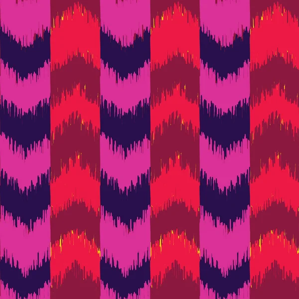 Ikat Tribal Naadloos Patroon Van Abstracte Achtergrond Borduur Etnic Zigzag — Stockvector