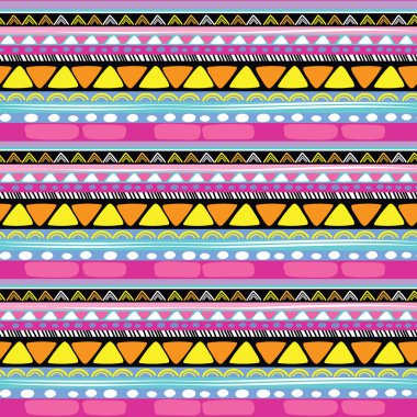 Ikat.Etnik süslemesiz desen. Soyut özgeçmiş. Yatay. El çizimi..