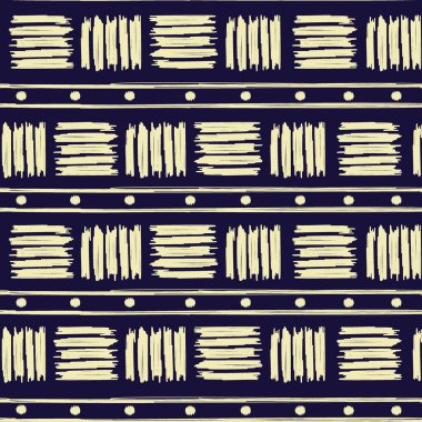 Ikat.Kusursuz soyut arkaplan deseni. BLue ve sarı renk. Afrikalı tarzında nakış..