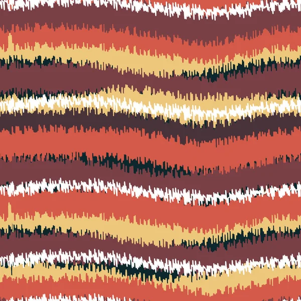 Ikat Seamless Pattern Abstract Background Embroidery Tribal Bohemian Design Texture — 图库矢量图片
