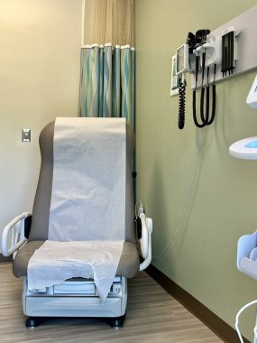 Generic decor of medical office examination room
