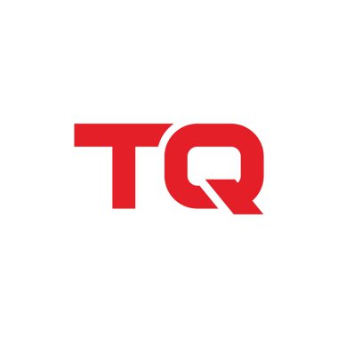 TQ QT harf logo tasarımı, minimalist sanat monogramı logosu, vektör