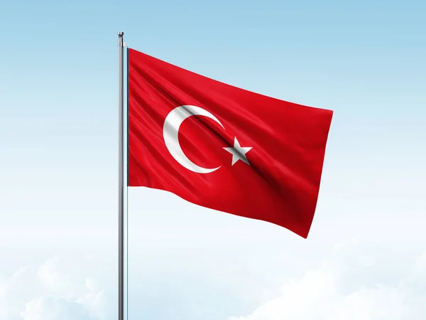 Turk Bayragi Tłumaczenie Turcja Flaga — Zdjęcie stockowe