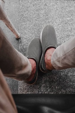 şık hafif ayakkabılar tatil ve yaz için çok rahattır. 