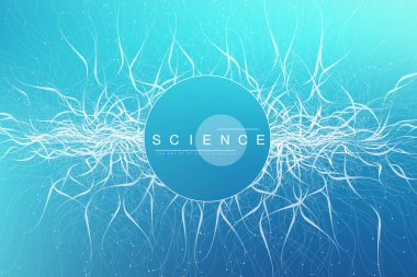 Genomik veri görselleştirme vektörü çizimi. Genom haritası. DNA testi bilgi şablonu.