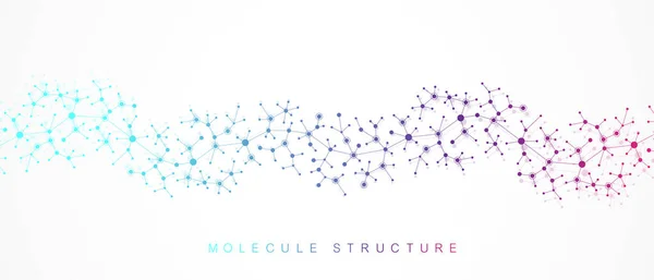 Молекули Абстрактної Структури Або Атом Науки Або Медичного Фону — стоковий вектор