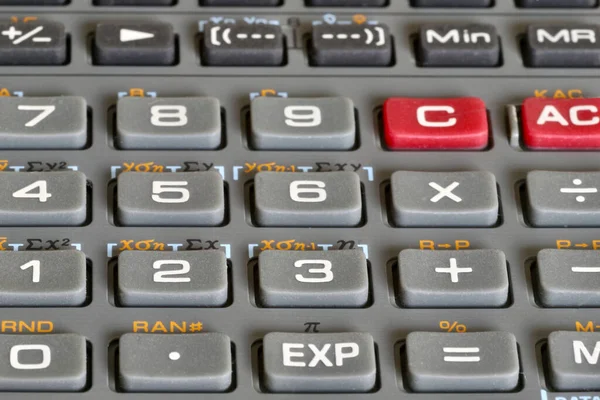 Hesap Makinesinde Numaraları Olan Düğmeler — Stok fotoğraf