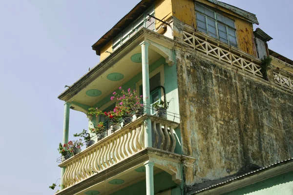 Balcony Old Villa — Stock Photo, Image