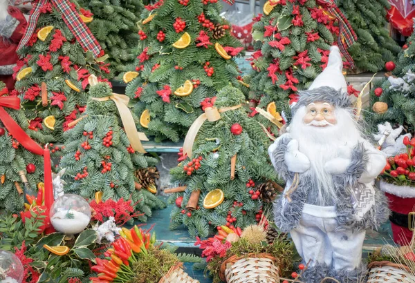 Mercado Tradicional Navidad Con Espacio Para Copias — Foto de Stock