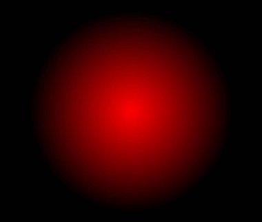 Bir daire kırmızı parlak nokta renk derecesi karanlığa.