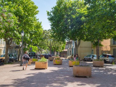 Place de Moulin in Marseille, France, is a quiet historic urban square that feels like an oasis in the hectic and noisy city centre.