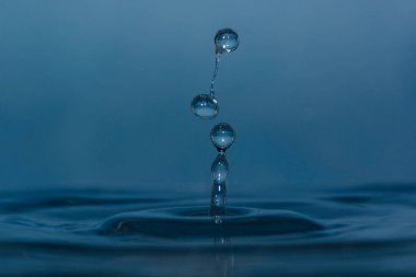Temiz su damlaları yakın plan