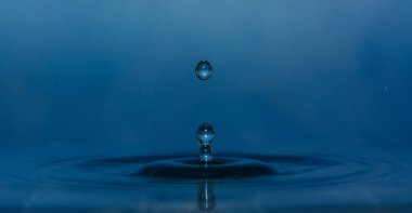 Temiz su damlaları yakın plan