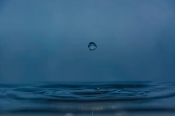 Krople Czystej Wody Zbliżenie — Zdjęcie stockowe