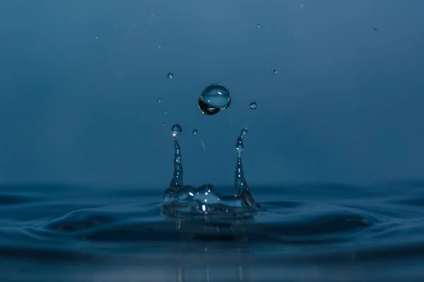 Kapky Čisté Vody Detailní Záběr — Stock fotografie