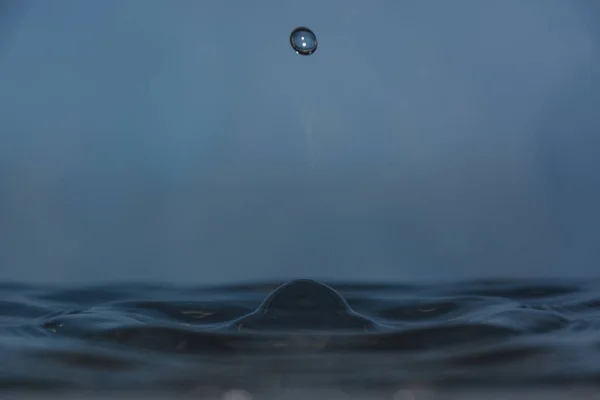 Droppar Rent Vatten — Stockfoto