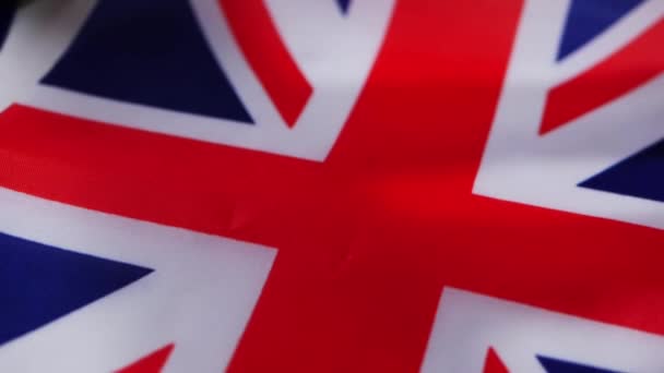 Britisk Union Jack flaggbakgrunn – stockvideo