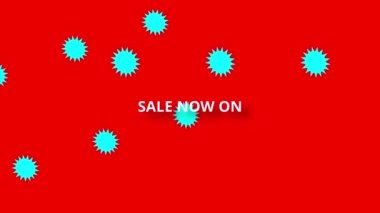 Şimdi animasyon kırmızı arka plan afişi yeşil yıldızlarda satılıyor.