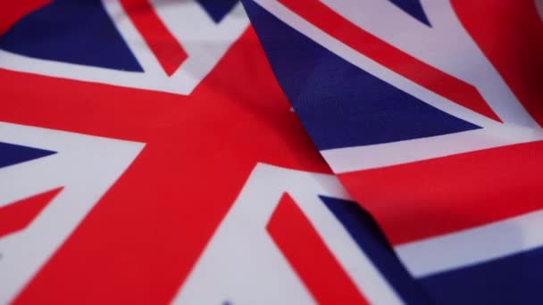 英国ユニオンジャックの旗の背景 — ストック動画