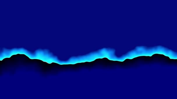 Ondas estáticas azules y animación de efectos de ruido — Vídeo de stock