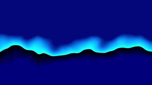 Blauwe watergolven effect animatie — Stockvideo