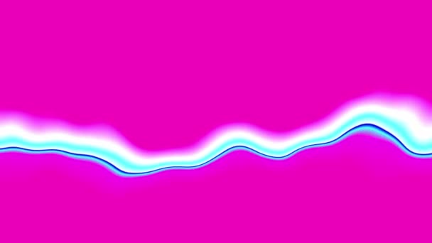 Havalı dalgalar psikedelik animasyon renkli — Stok video