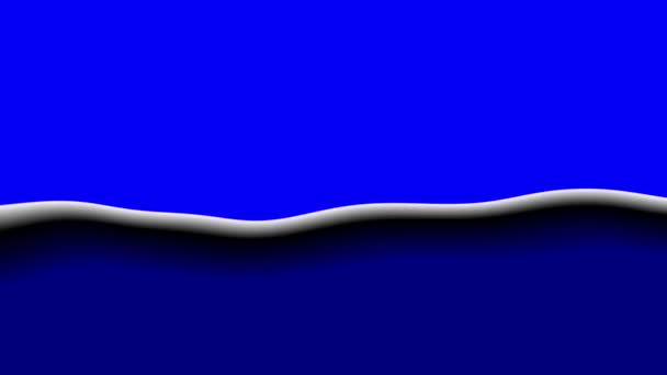 Μπλε και λευκά υγρά κύματα αποτέλεσμα αφηρημένη animation — Αρχείο Βίντεο