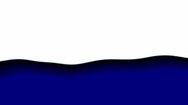 Mavi ve beyaz sıvı dalgalar soyut canlandırmayı etkiler 