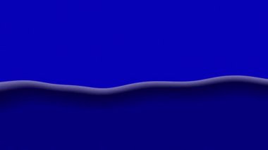 Mavi ve beyaz sıvı dalgalar soyut canlandırmayı etkiler 