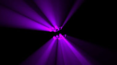 Siyah arkaplanda müzik notaları ve ışık ışınları 