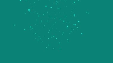 Yeşil arkaplan canlandırmasına karşı yeşil ışık küreleri 