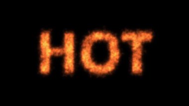 Hot animated with fire and flame effect 