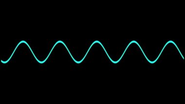 Sinüs dalgası bilimsel ölçüm animasyonu 
