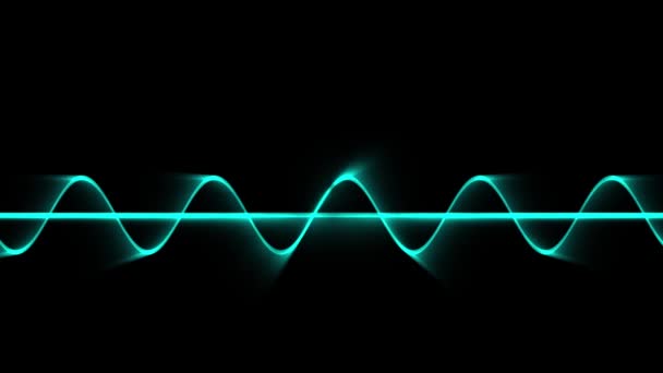 Animación de medición científica de onda sinusoidal — Vídeo de stock