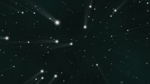 Stars in orbit in distant galaxy animation — стоковое видео