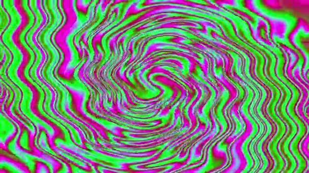 Sixties Hippy Style Psychédélique Multi Couleur Tunnel Animation Fond — Video