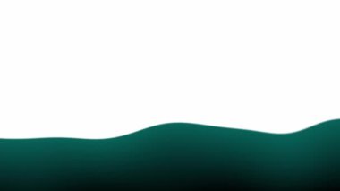 Yeşil ve beyaz sıvı dalgalar soyut canlandırmayı etkiler 