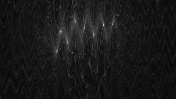 Eerie Light Pattern Floating Slowly Black Background Animation Abstract — Video Stock