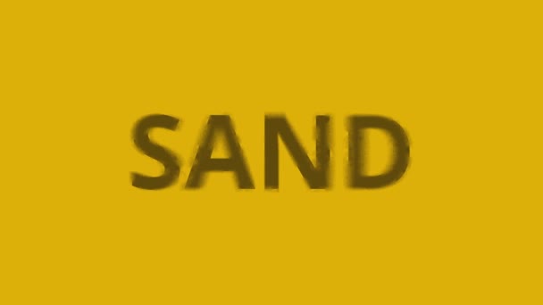 Sand Disintegrates Breeze Animation Concept — Stok video