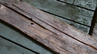 Old broken distressed wooden background medium dolly shot selective focus