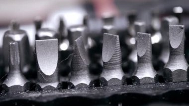 Tornavida bitleri makro dolly 4k seçici odak noktasını kapatır